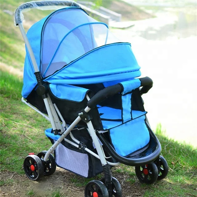 

Best saling High landscape breathable Baby carriage/folding Anti-UV umbrella prammr/Direct factory trolley lowest price, Lattice/violet/blue/red/customized