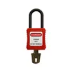Factory 38mm short nylon shackle KD keyed different insulation safety padlock
