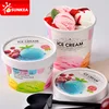 Beautifully designed paper ice cream cup and lid