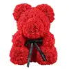 UBUY 40cm 25cm Rose Teddy Bear in Gift Box red and pink toy bear Artificial Flower for girlfriend Gifts for Women Valentines Day
