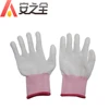 Cheap Polyester Dipped Leather PU Palm Grip Golf Work Gloves