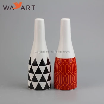 Custom Painting Designs Bottle Shape Ceramic Flower Vase Buy