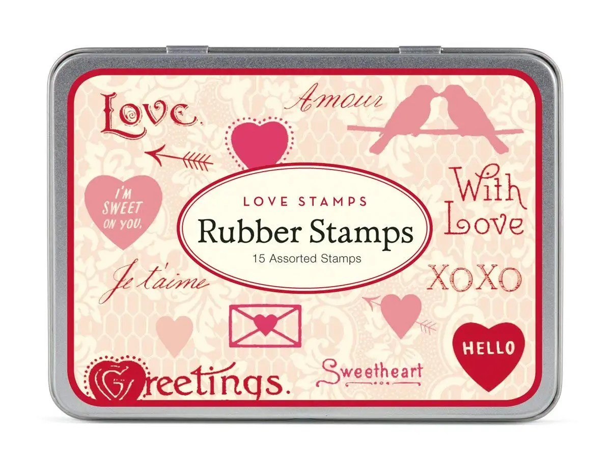 Ve sweet. Love stamp. Cavallini & co. stamp. Штамп "с любовью". Mini Loves Set #5 набор.