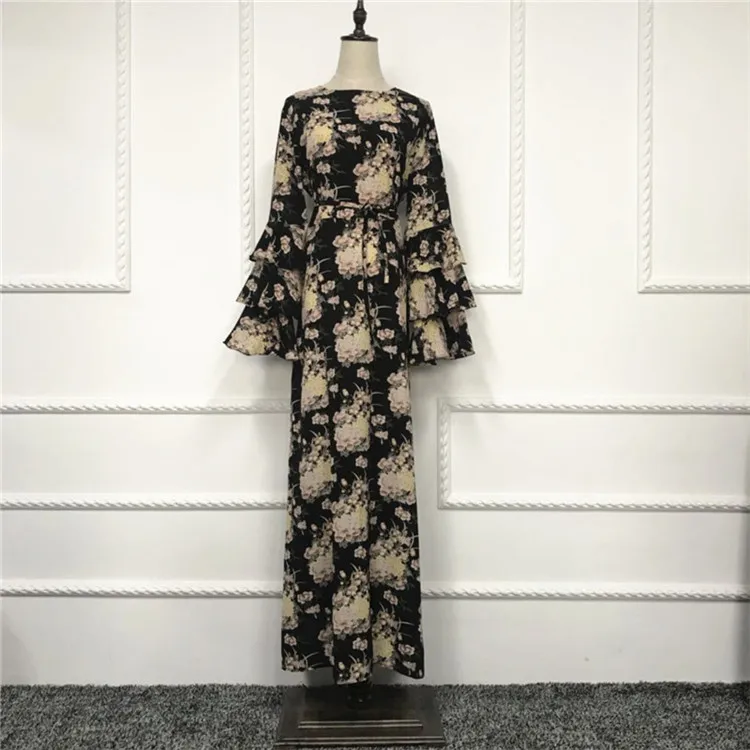 baju floral maxi dress