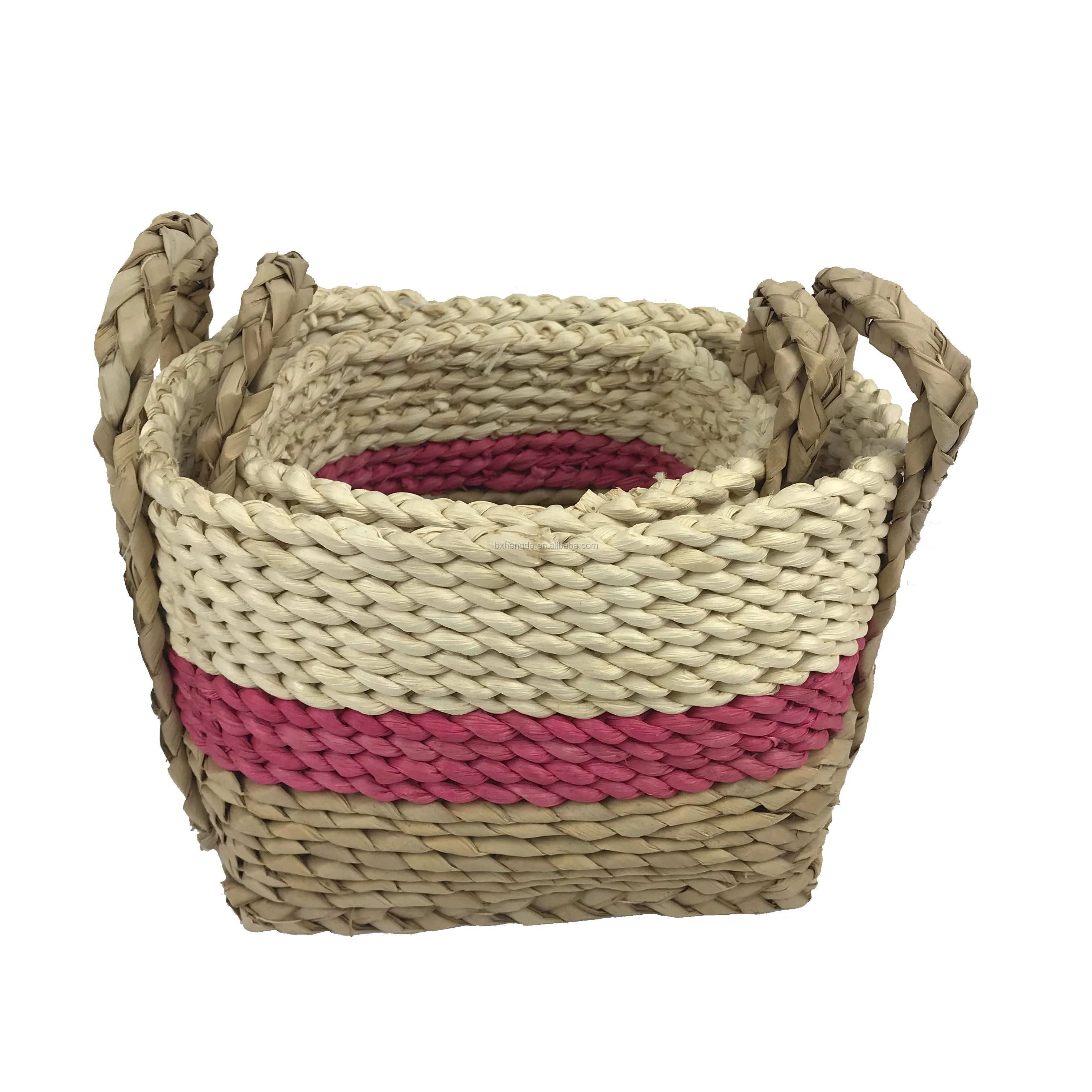 Hand Woven  Storage Baskets Seagrass Rope Natural Basket Minimalist Decorative Home Basket Organizers for Kitchen