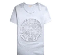

Slim fit wholesale men 50% cotton 50% polyester blend 3d emboss printing t shirt