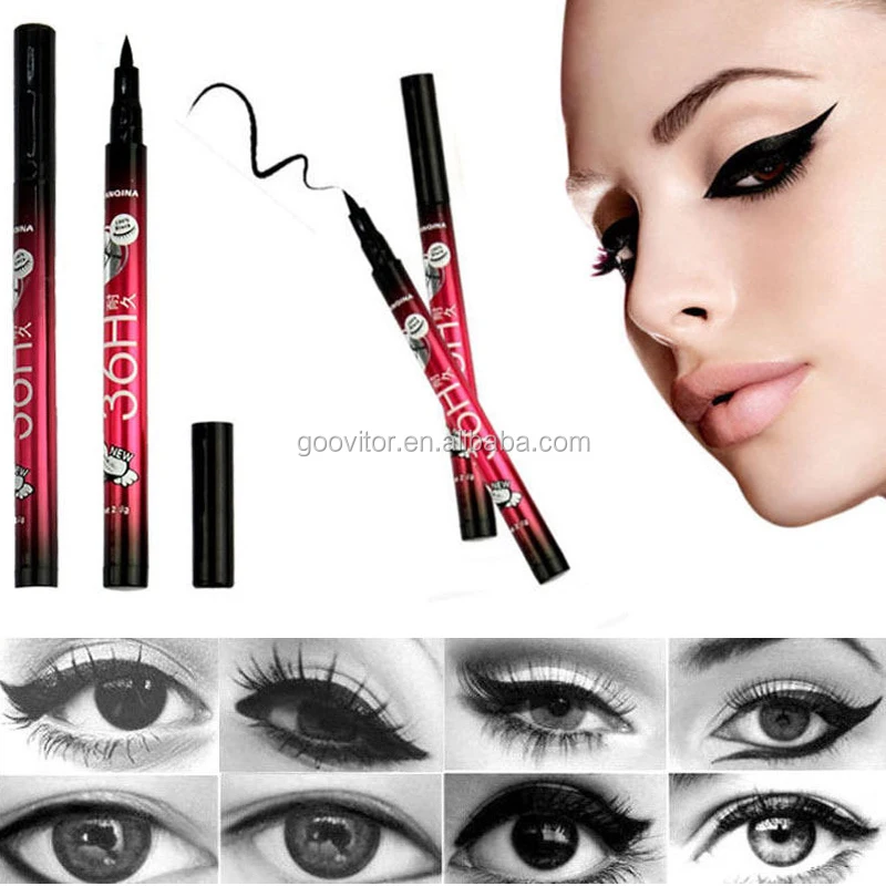 

Brand Makeup Black Liquid Eyeliner Waterproof Make Up Beauty Cosmetics Eye Liner Pencil Pen