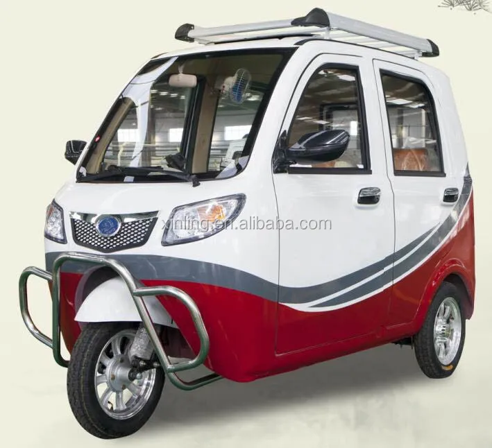 enclosed tricycle; closed Mini tricycle|electric rickshaw| 3 wheel ...