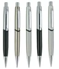 Black Plastic Middle Ring Metal Ball Pen Heavy Metal Pen
