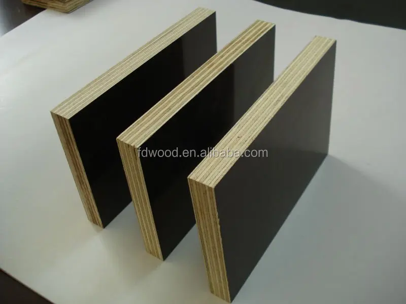 
building materials 18mm black/brown film faced plywood sheet , poplar core cheap film faced plywood formwork 