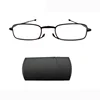 Brightlook Hot sale foldable reader,durable metal mini folding reading glasses with compact case