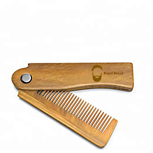 

Hot new products butterfly comb beard wooden brush and kit