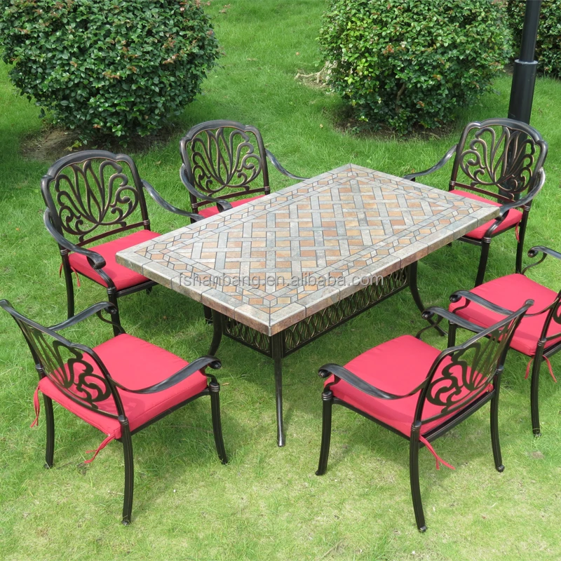 Gartenterrasse metall marmor stein Provence möbel-Set im Garten-Produkt
