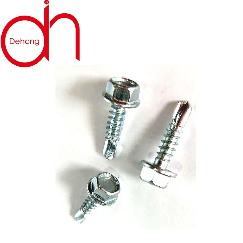 
Hex zinc GB steel custom size hexagon head self-drilling screws for heavy industry 