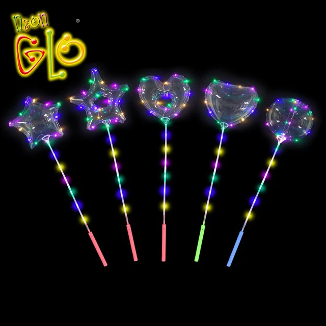 
18 inch LED string round bobo balloon for wedding party 
