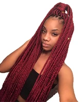 

Top Quality Synthetic Heat Resistant Micro Braided Lace Frontal Wigs African American Hair Lace Front Wigs for Black Women