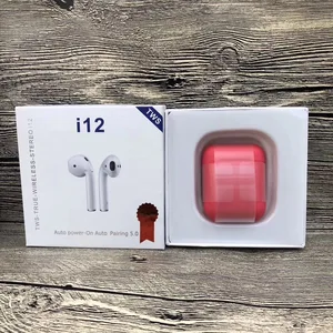 i12 TWS Wireless Earphones Siri Earbud Mic