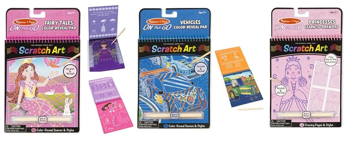 melissa and doug scratch art on the go