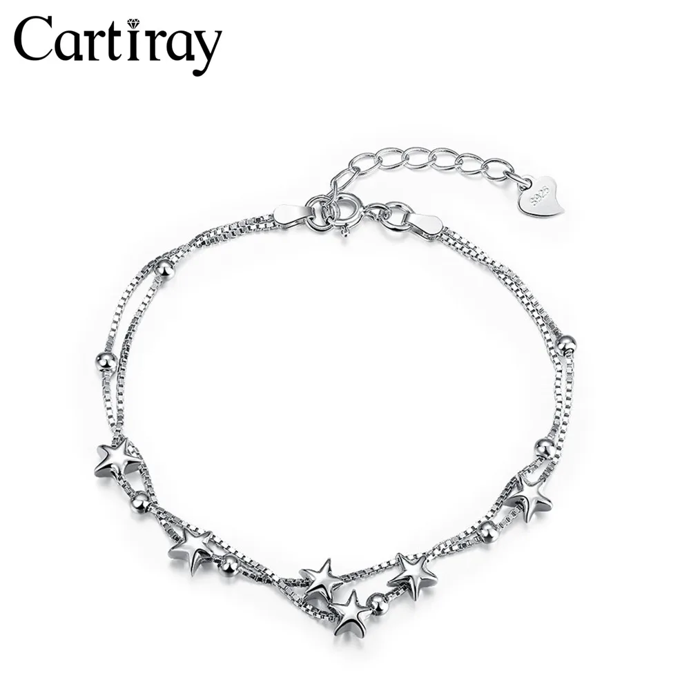 

Star Bangle Bracelet 925 Pure Silver Bracelet Support OEM Womens Jewellery Bangle SV03, Silvering