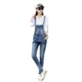 2016 Korea Women Denim Jumpsuits Ladies Sexy Slim Casual Romper Plus Siz Denim Pencil Overalls For