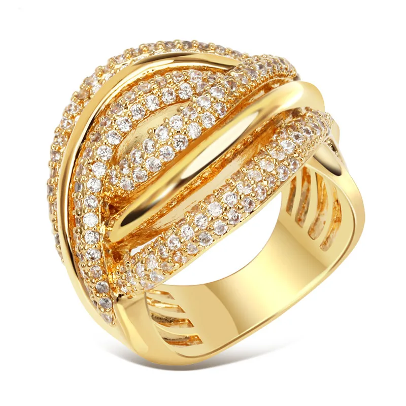 two tone reciprocal crossover abstraction eyes inlay diamond