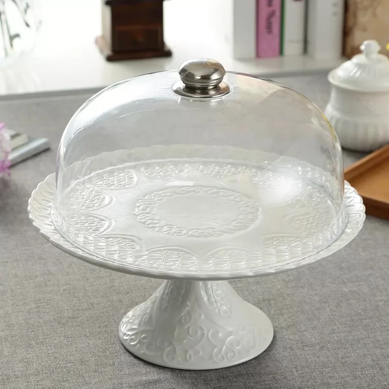 Wholesale Tall Glass Pedestal Cupcake Cake Stand For Wedding With