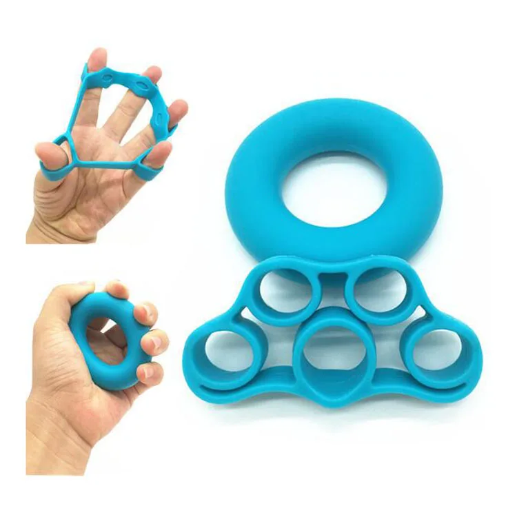 Oem Customize 3pcs Set Finger Exercise Silicone Training Grip Ring