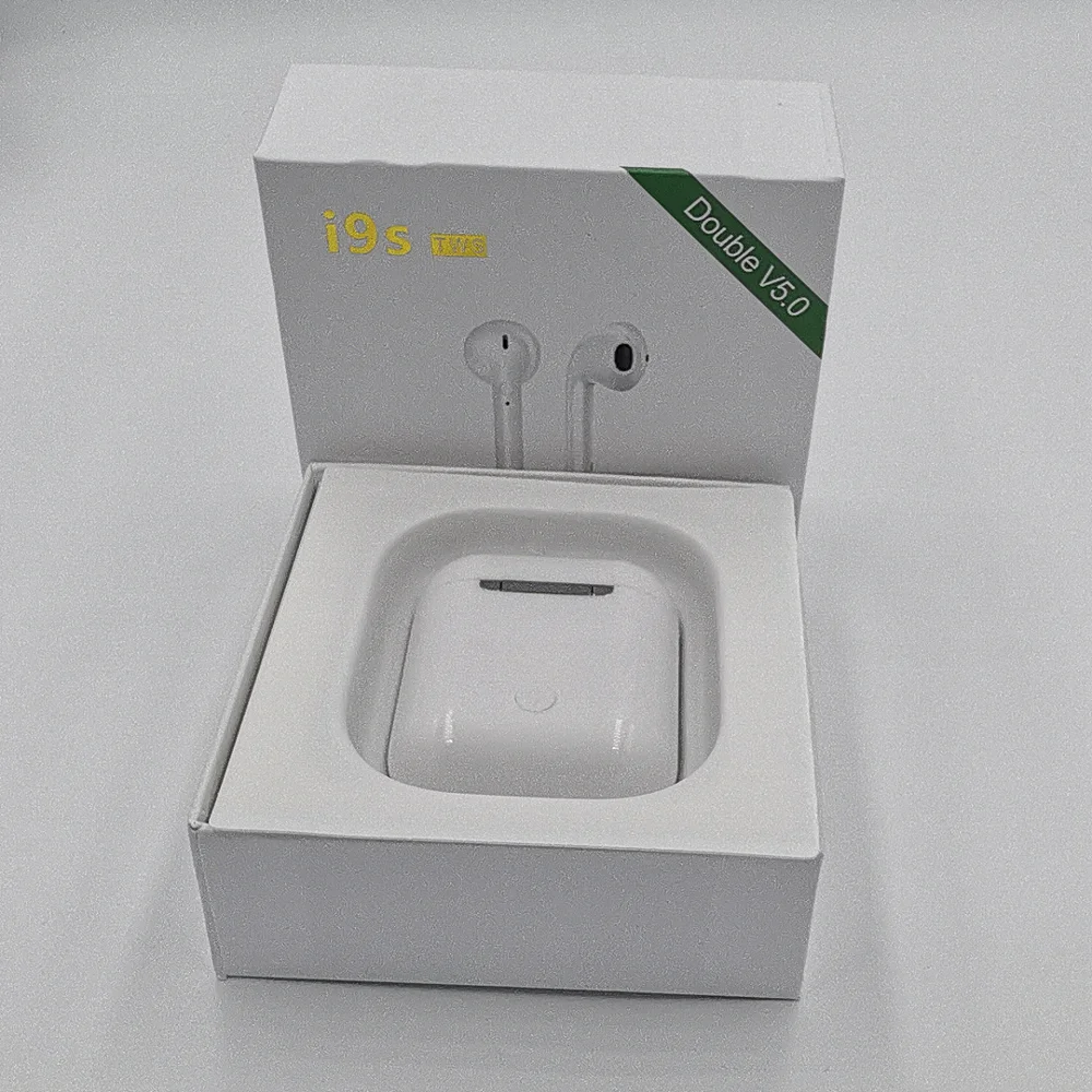 

Hot seller i9S TWS Hifi Stereo Earbuds Wireless earbud headset Earphones With Charging Case for i7,i8,i9,i10 TWS ,i11,i12,i20, White