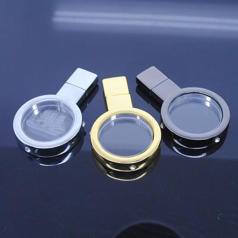 Creative custom magnifying glass portable usb memory 16gb u disk for sale - ANKUX.COM