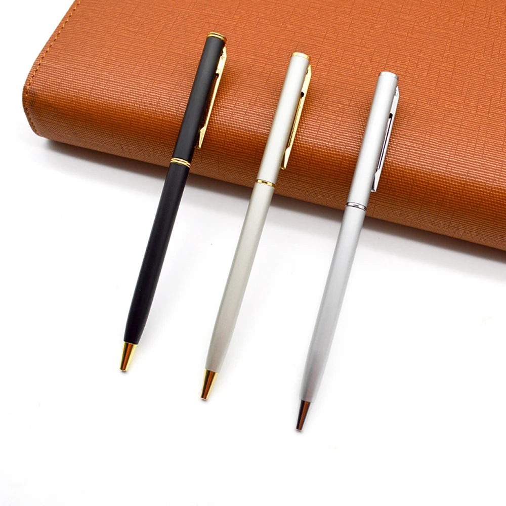 Hot Sale Personalised Frosted Coated Slim Metal Biro Pen Buy Biro Pen