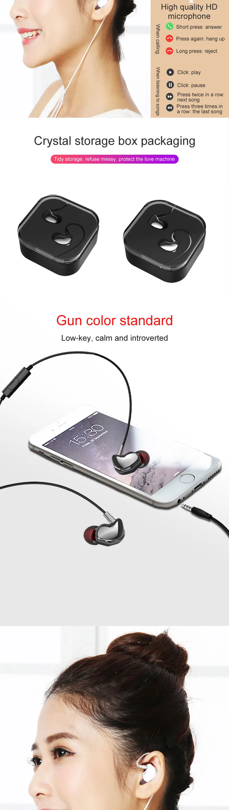 Sound Earphone In-Ear Sport Earphones with mic for xiaomi iPhone Samsung Headset fone de ouvido auriculares MP3