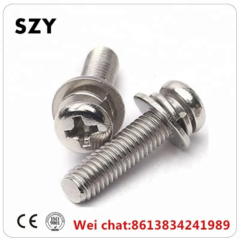 
Furniture zinc yellow hex phillips head screws 