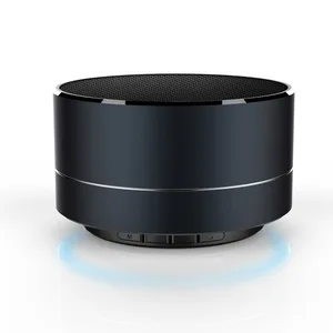 Round Metal Portable Bluetooth Speaker