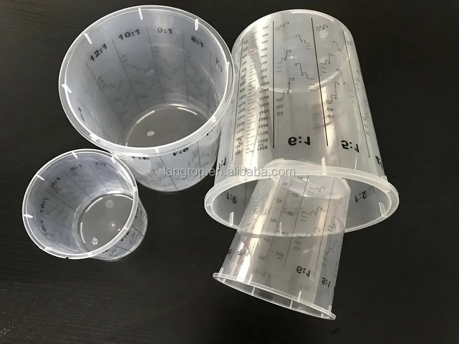 High Quality 32 Ounce Clear Plastic Paint Measuring Cups Buy 32 Ounce