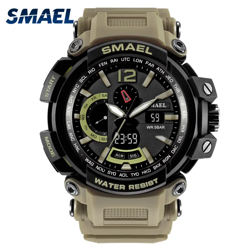 

Promotion SMAEL 1702 Shock Resistant 50M Waterproof Multi Function LED Electronic Digital Sport Climbing Hand Watch for Man