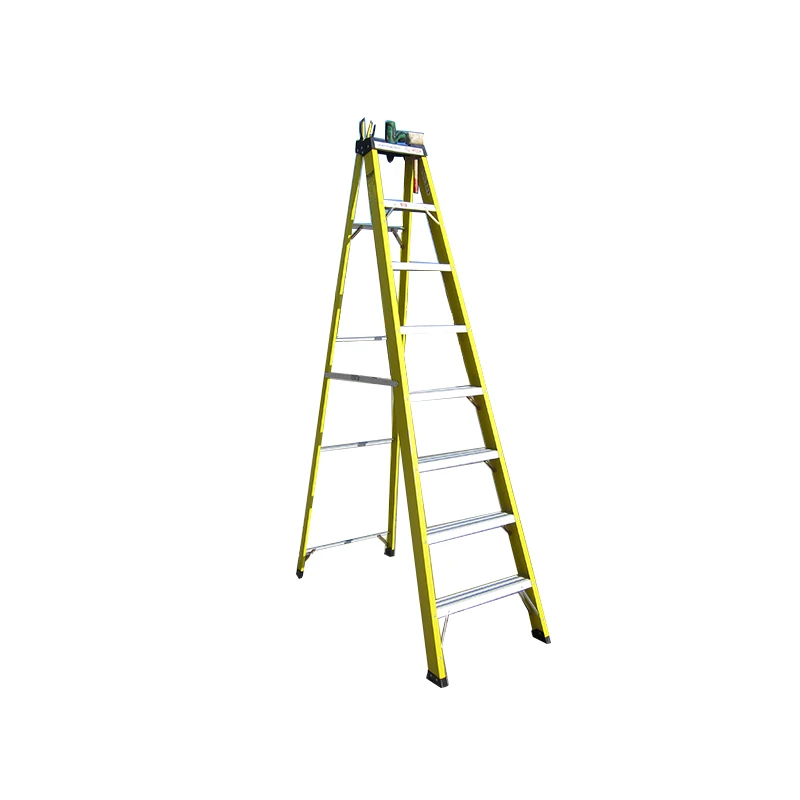 
Folding narrow step fiberglass electrician ladder for home used  (60743049762)
