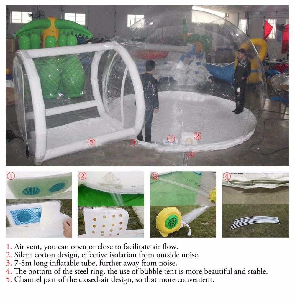 Clear Opblaasbare Bubble Tentbubble Tent Huisbubble Boom Clear Opblaasbare Bubble Tentbubble Tent Huisbubble Boom