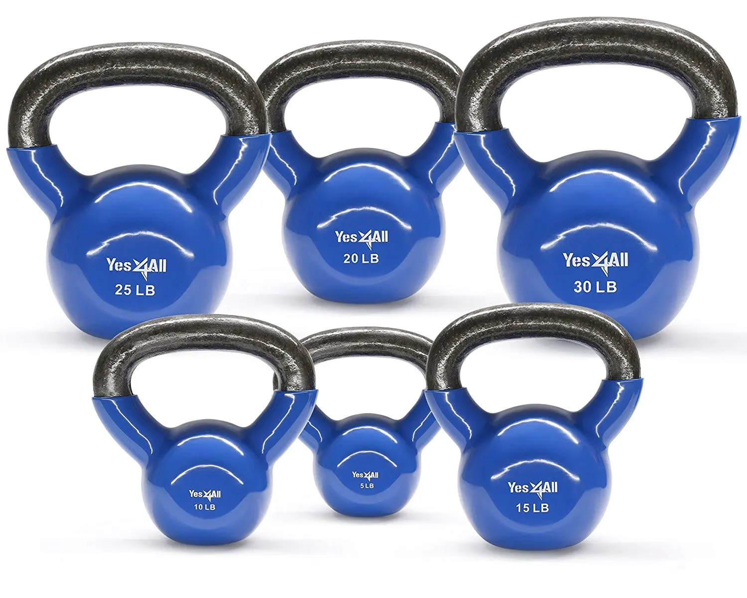 Yes 4. Yes 20/20. Kettlebell Set-Singles. Casting Weight: 20-30lbs. 10-25 ! Lbs?.