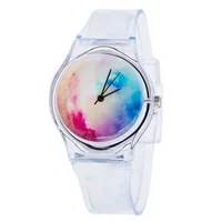 

Geneva Children Colorful Jelly Student Transparent Silicon Watch Women Sport Casual Quartz Wristwatch 004