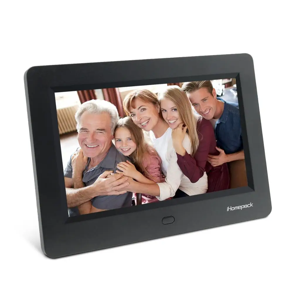 

Newest 7 inch Wide Screen Digital Photo Frame with Holder & Remote Control, Alarm Clock / MP3 / MP4 OEM factory, White/black