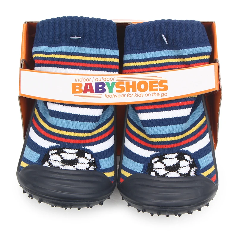 

High quality anti-slip rubber sole cotton baby socks shoes, 30 designs