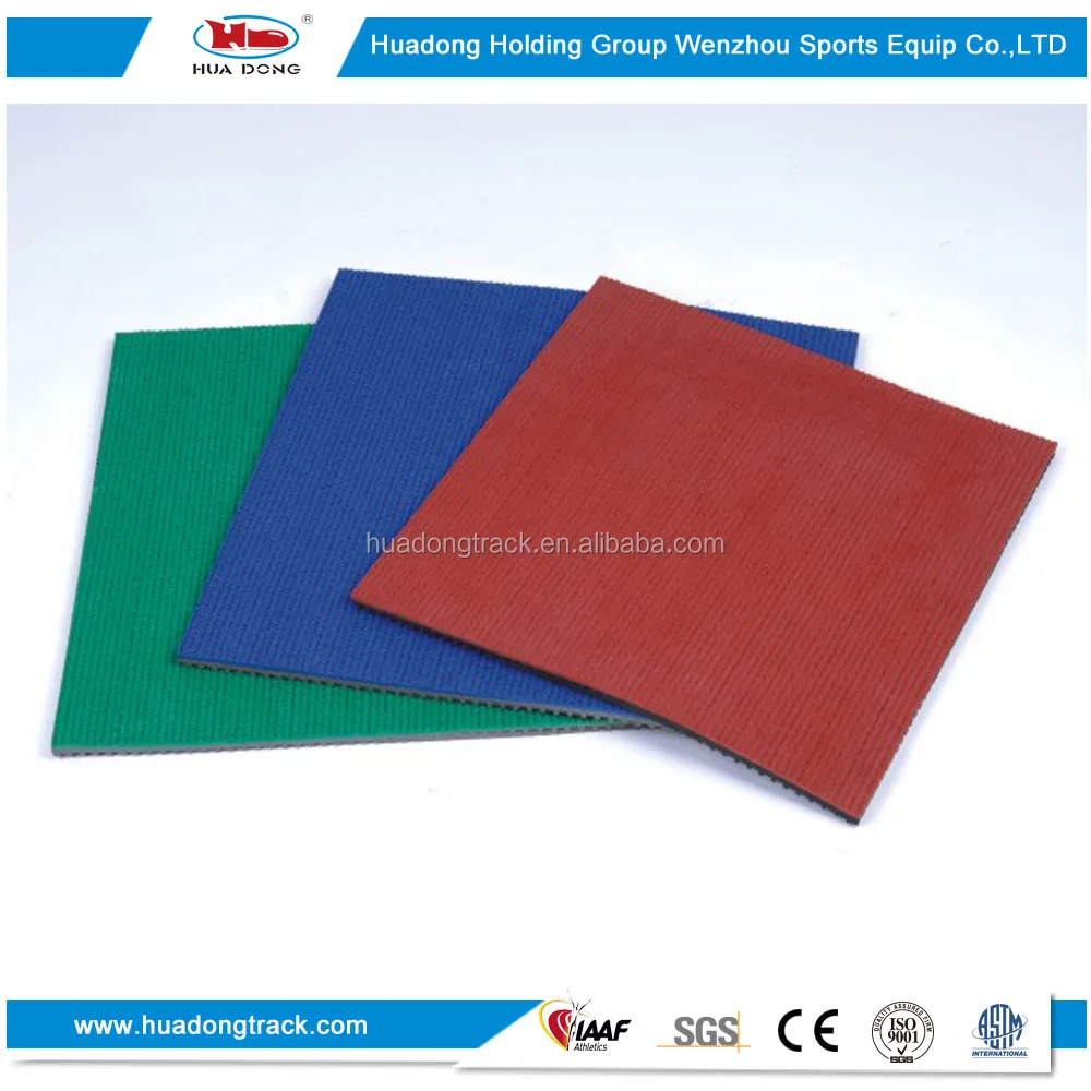 
Recycled synthetic athletic surface outdoor rubber sports flooring 