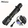 AloneFire TK200 lanterna powerful led cree xml t6 usb zoom flashlight tactical torch flash light self defense 18650 battery