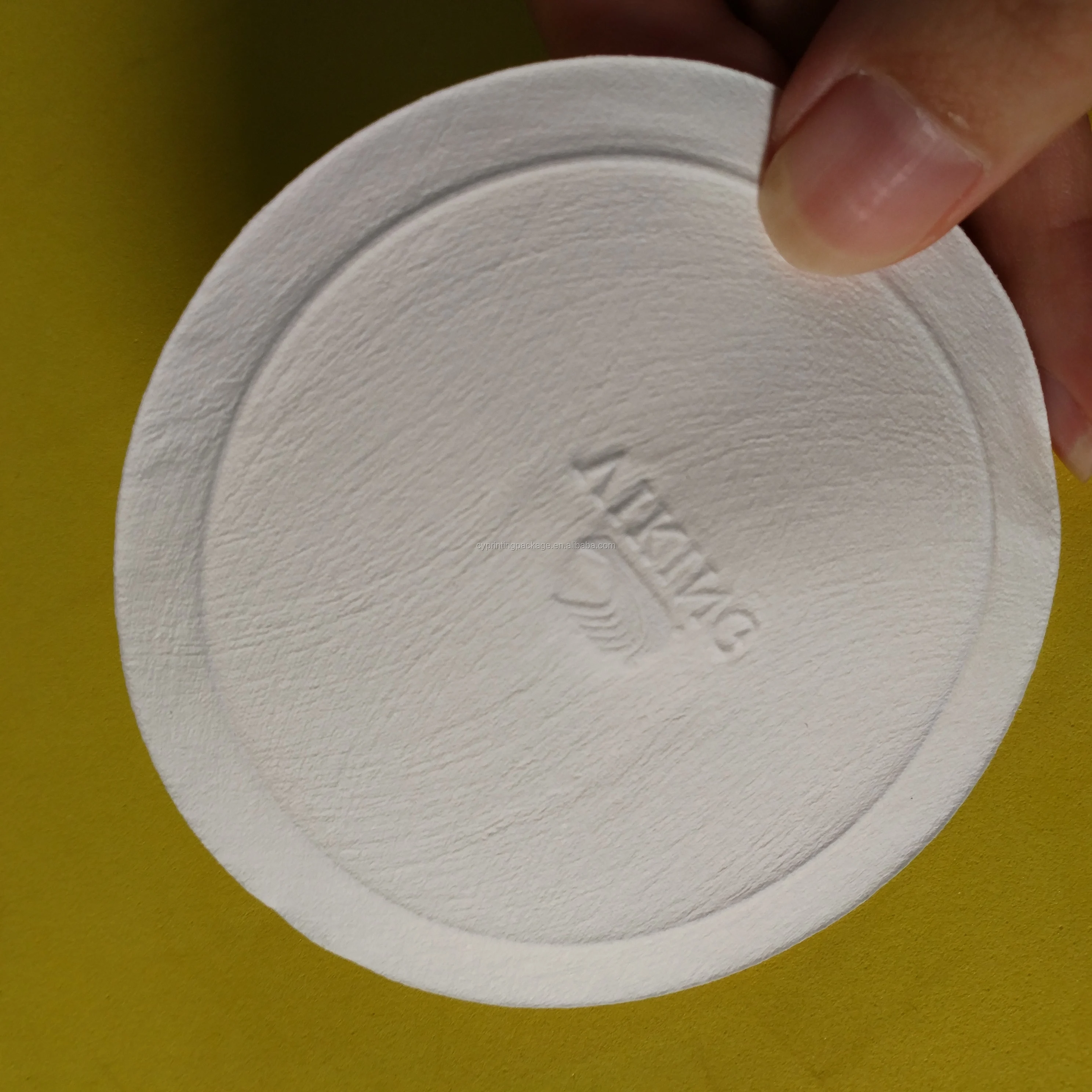 Embossing Logo Paper Coaster Promotional Disposable Tissue Paper