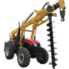 New products hydraulic tractor mounted ground screw pile hole drilling telegraph pole erection machine