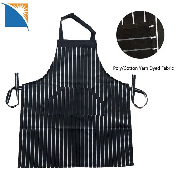 

Cooking Apron High Quality Full Body PolyCotton Stripe Patterns Apron Kitchen Baking Adjustable chefs apron professional