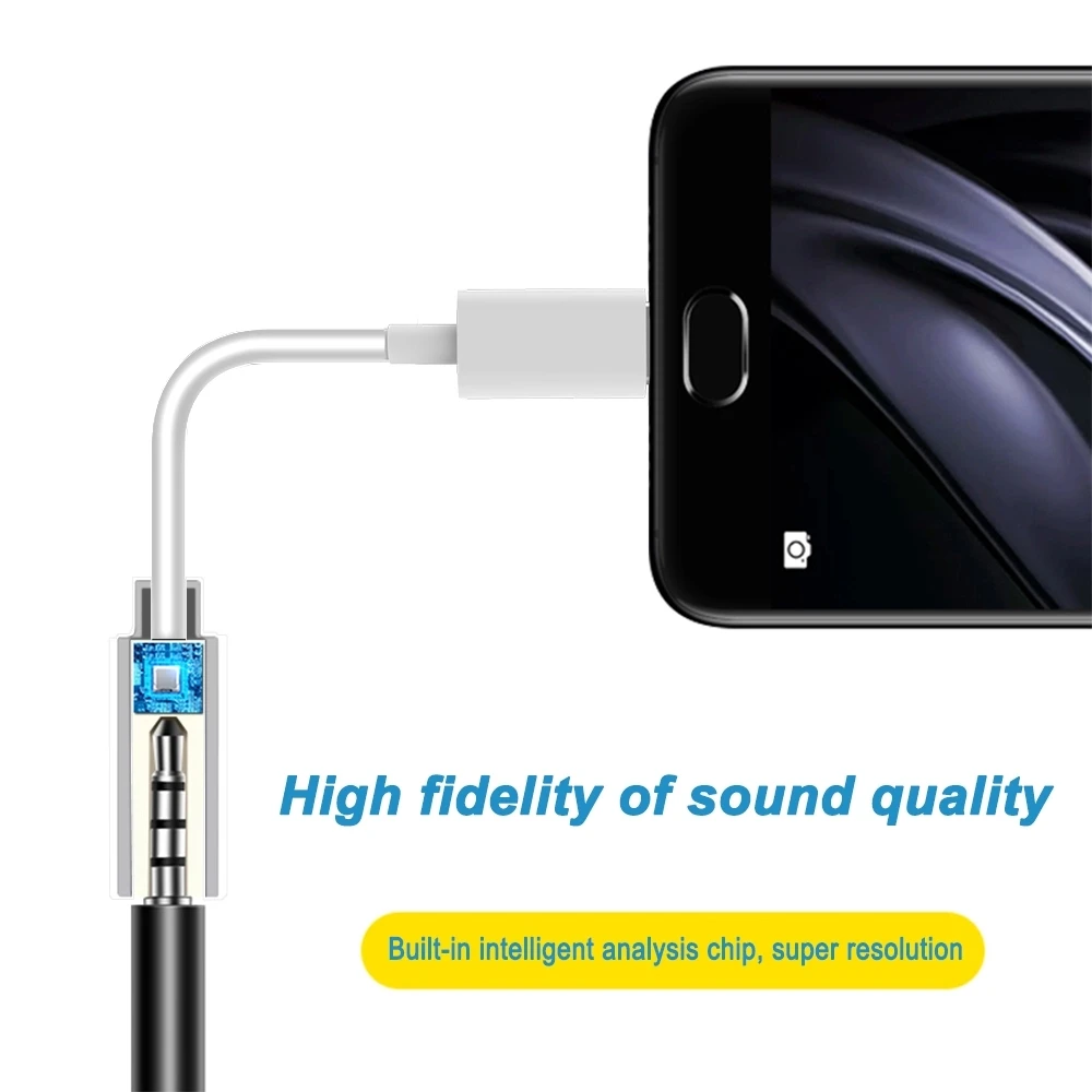 For ipad Pro headphone adapter Type c to 3.5mm Audio Jack Adapter Splitter for Samsung For Huawei Audio Adapter Splitter