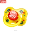 albo brand food grade set BPA free silicone butterfly shape pacifier baby soother with clip