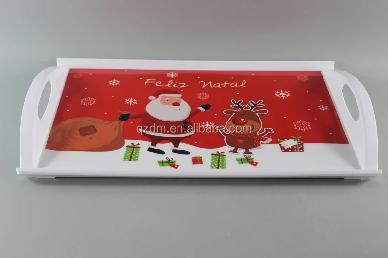 Christmas Melamine Tray Melamine Serving Tray 15inch