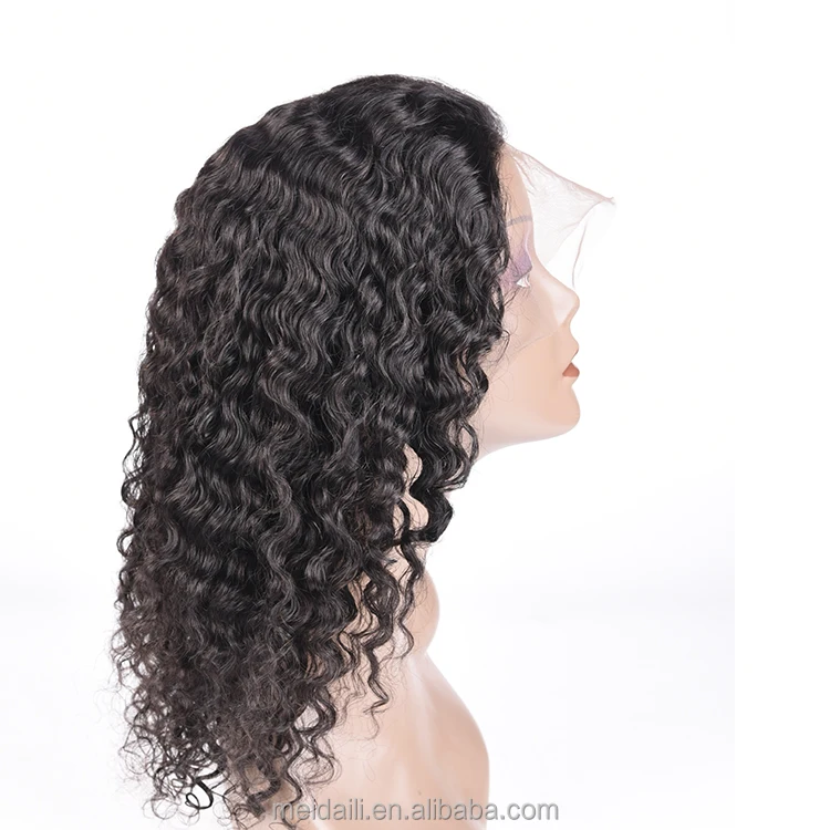 

wholesale cheap price natural color virgin indian human hair wig curl real hair lace frontal wigs, Natural color 1b